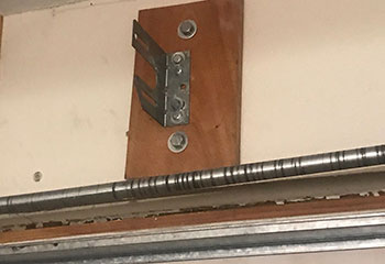 Damaged Garage Door Panels Before Replacement – South Salt Lake